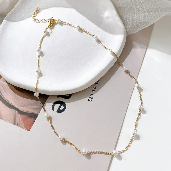 Pearl Choker Necklace